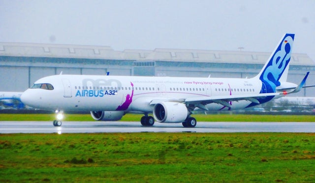 See the Brand-New Airbus A321LR Make Its First Flight - The Points Guy