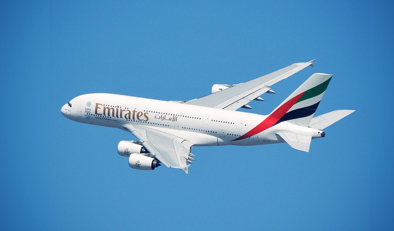 Emirates A380 at JFK