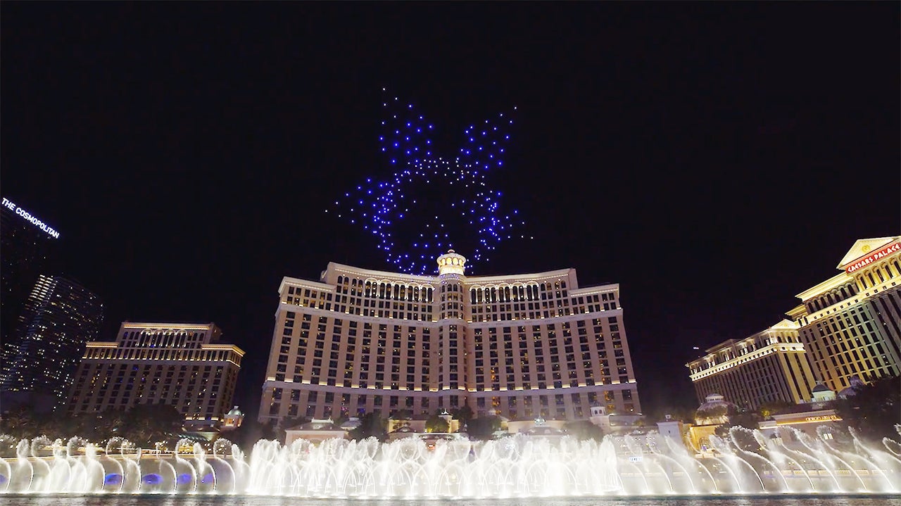 Hundreds of Intel Drones Light up Las Vegas Sky During CES The Points Guy