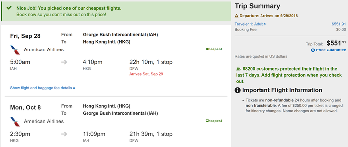 Deal Alert: US Cities to Hong Kong From $524 Round-Trip