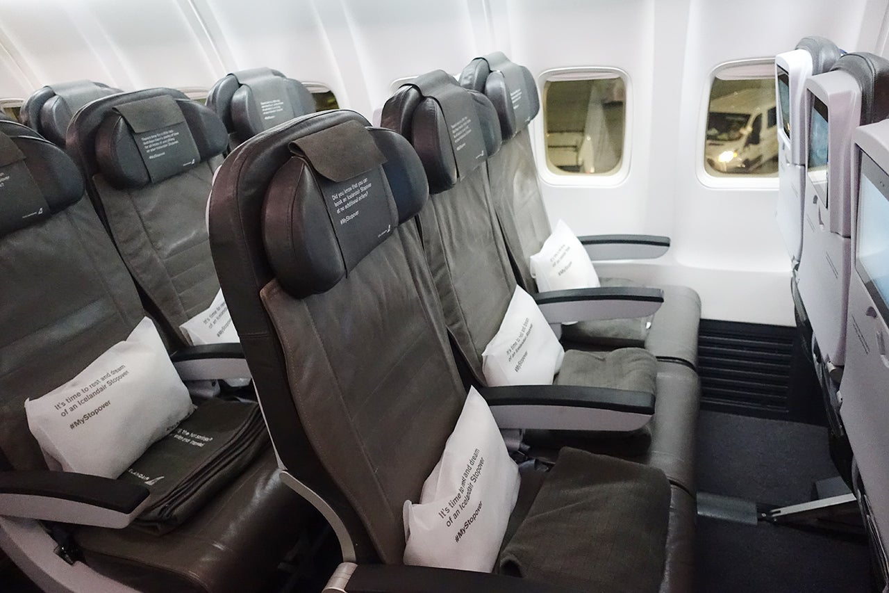Spaced Out Economy Comfort on Icelandair from Newark