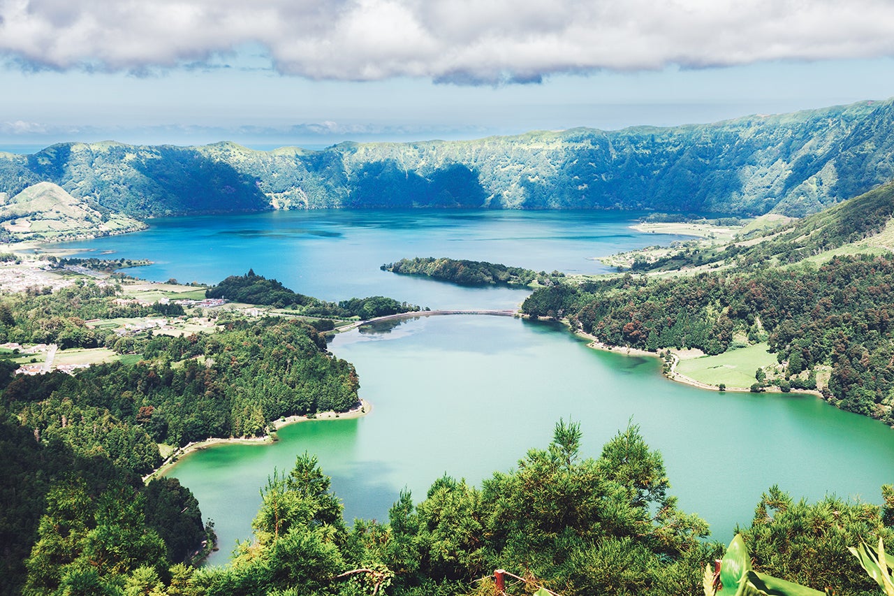 Lake of Sete Cidades  in Sao Miguel