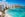 Resort travel vacation destination, Waikiki Beach with Diamond Head Crater. hotels and resorts around beach in Honolulu, Oahu, Hawaii, USA.