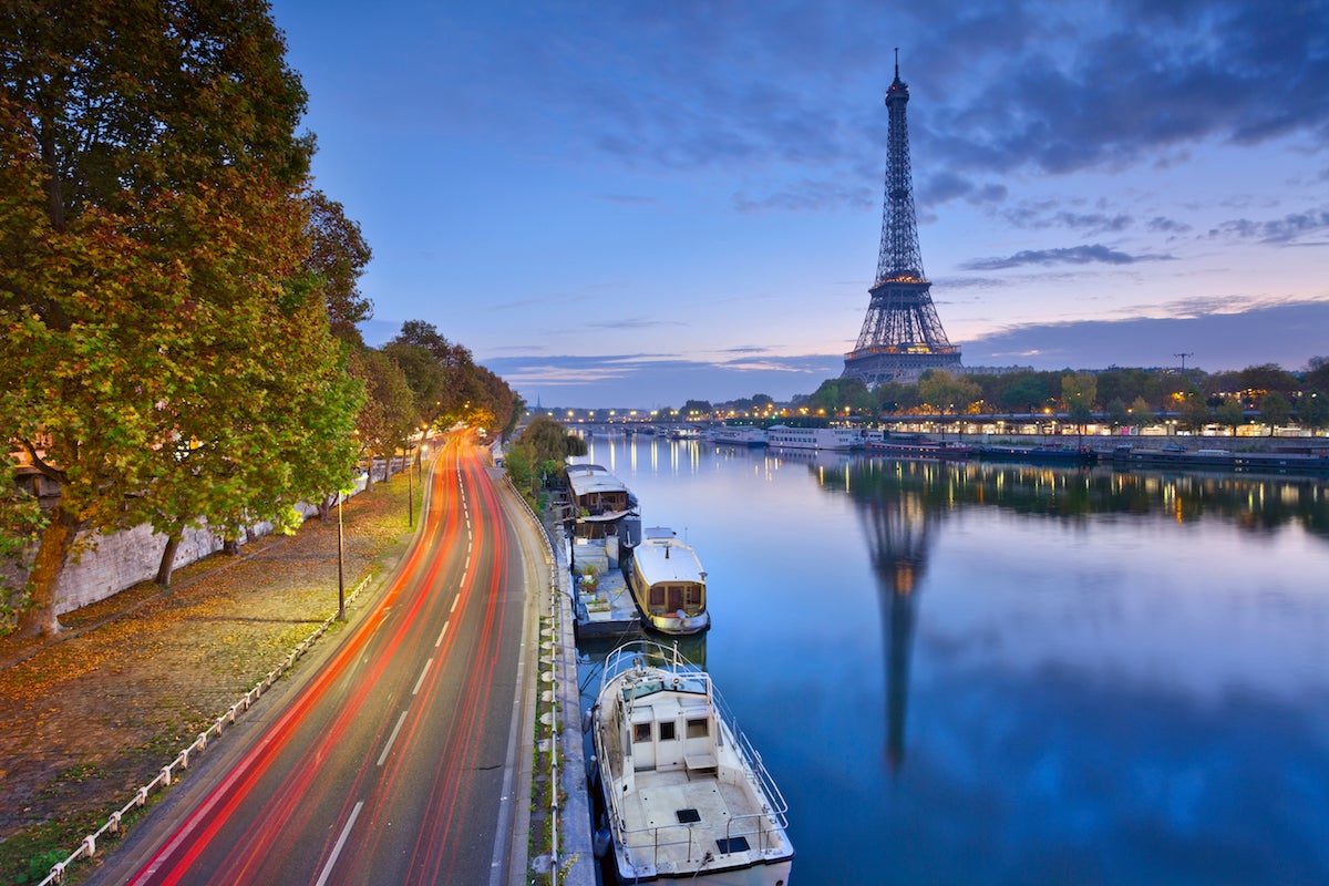 Eiffel tower in Paris, France.