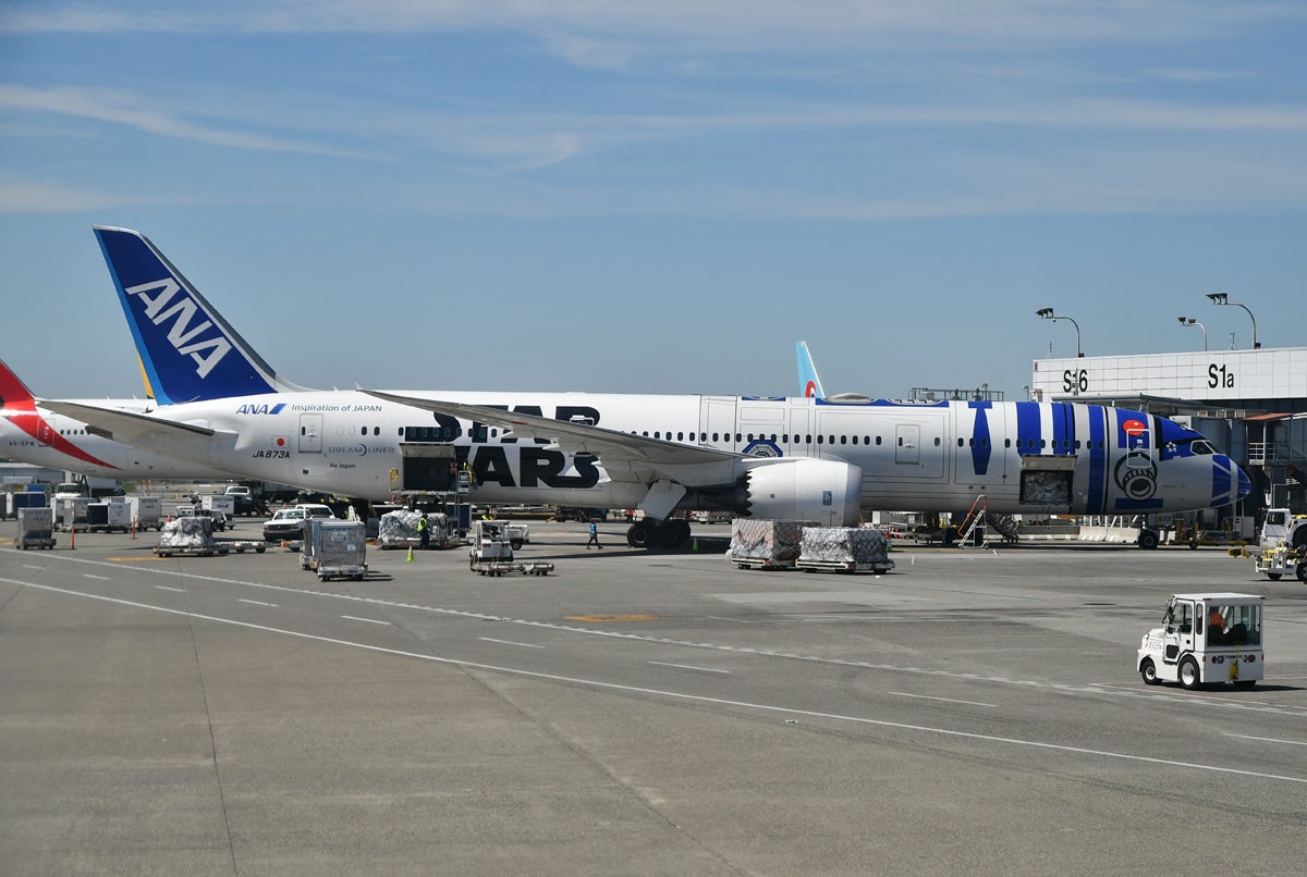 The ANA Star Wars 787-9 in Seattle