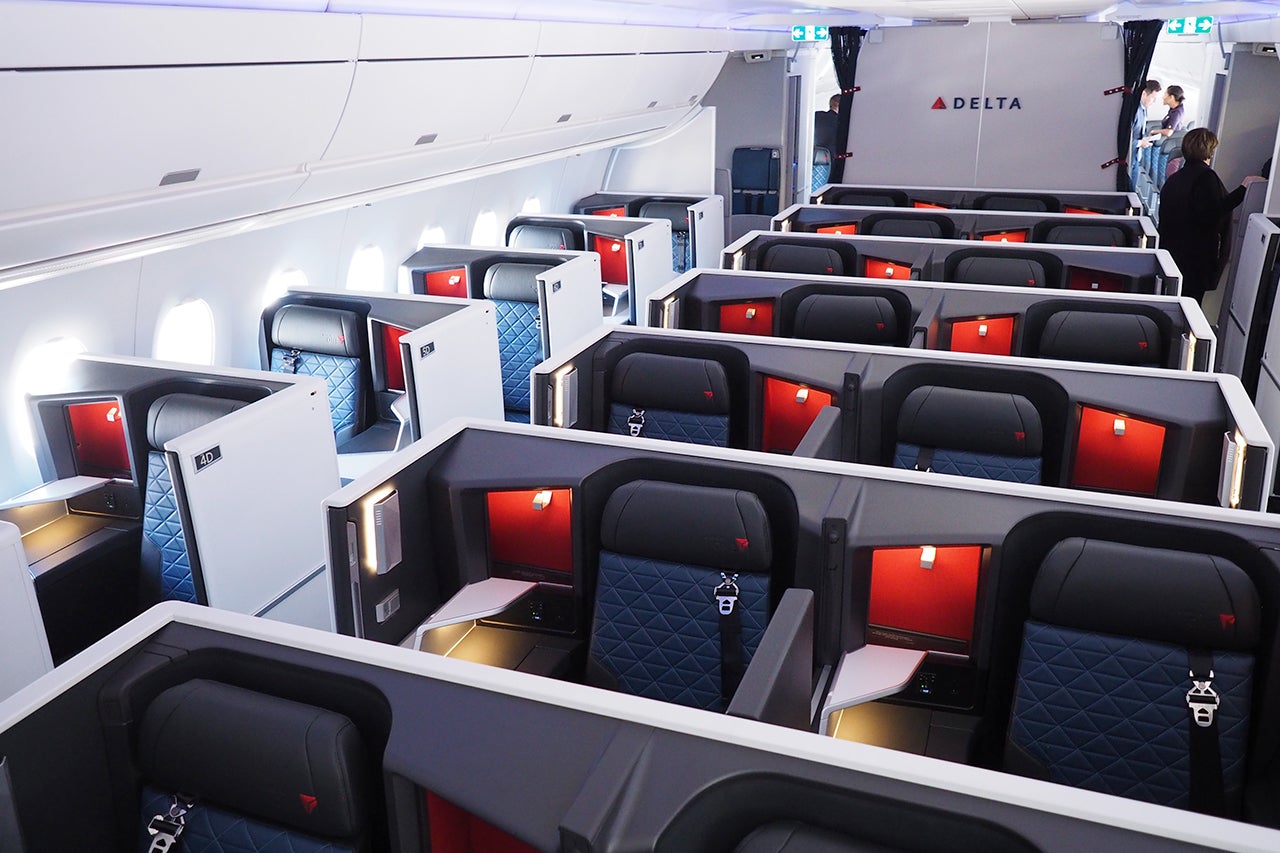 Delta One Suites on an A350 aircraft.