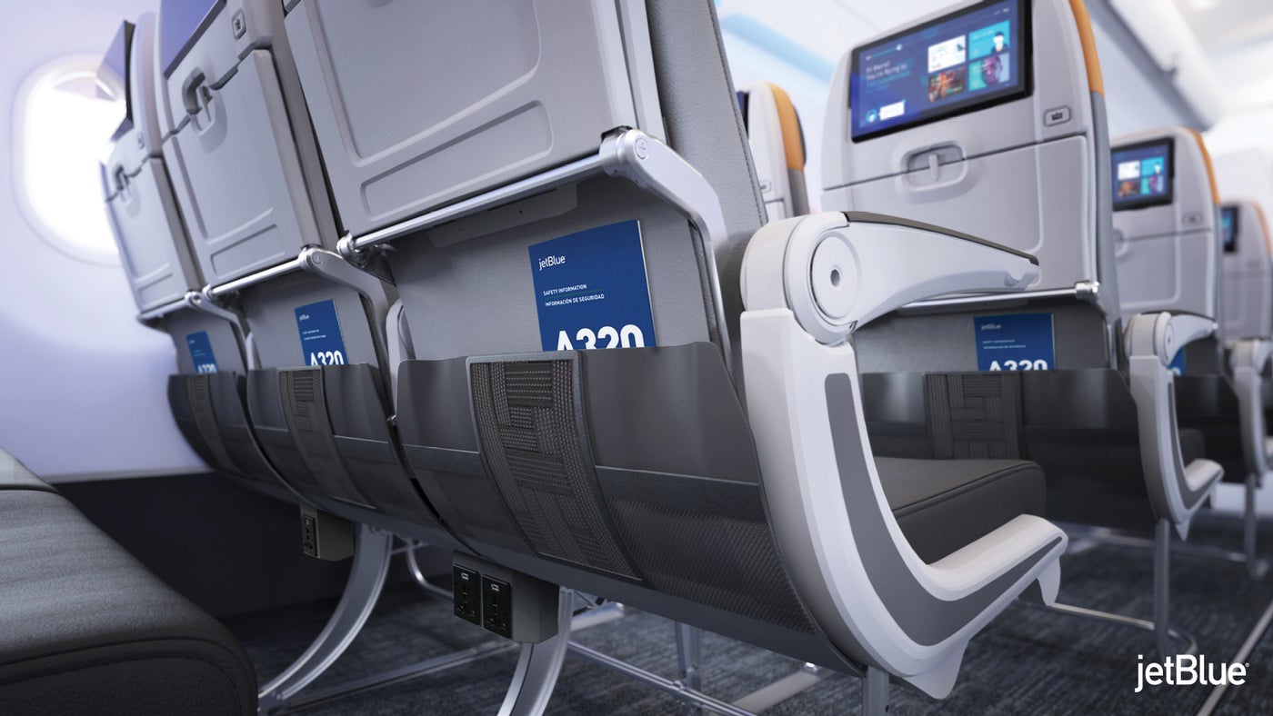 JetBlue Unveils First Restyled A320 With Updated Interior