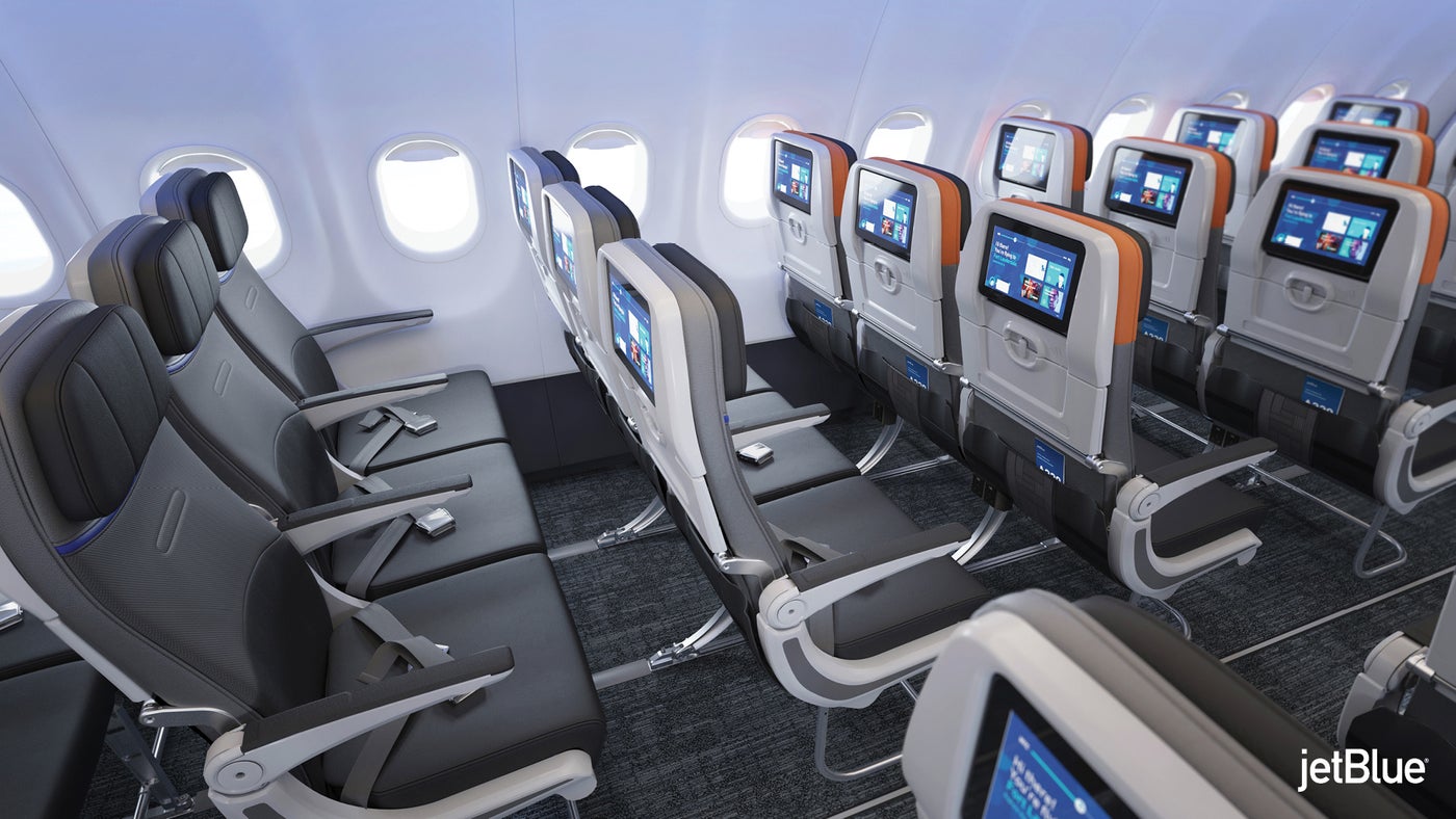 JetBlue Unveils First Restyled A320 With Updated Interior