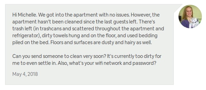 airbnb refund policy bad experience