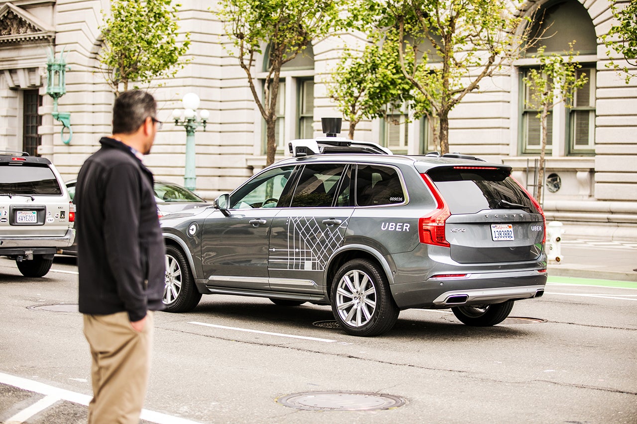 Uber Self Driving Car in San Francisco