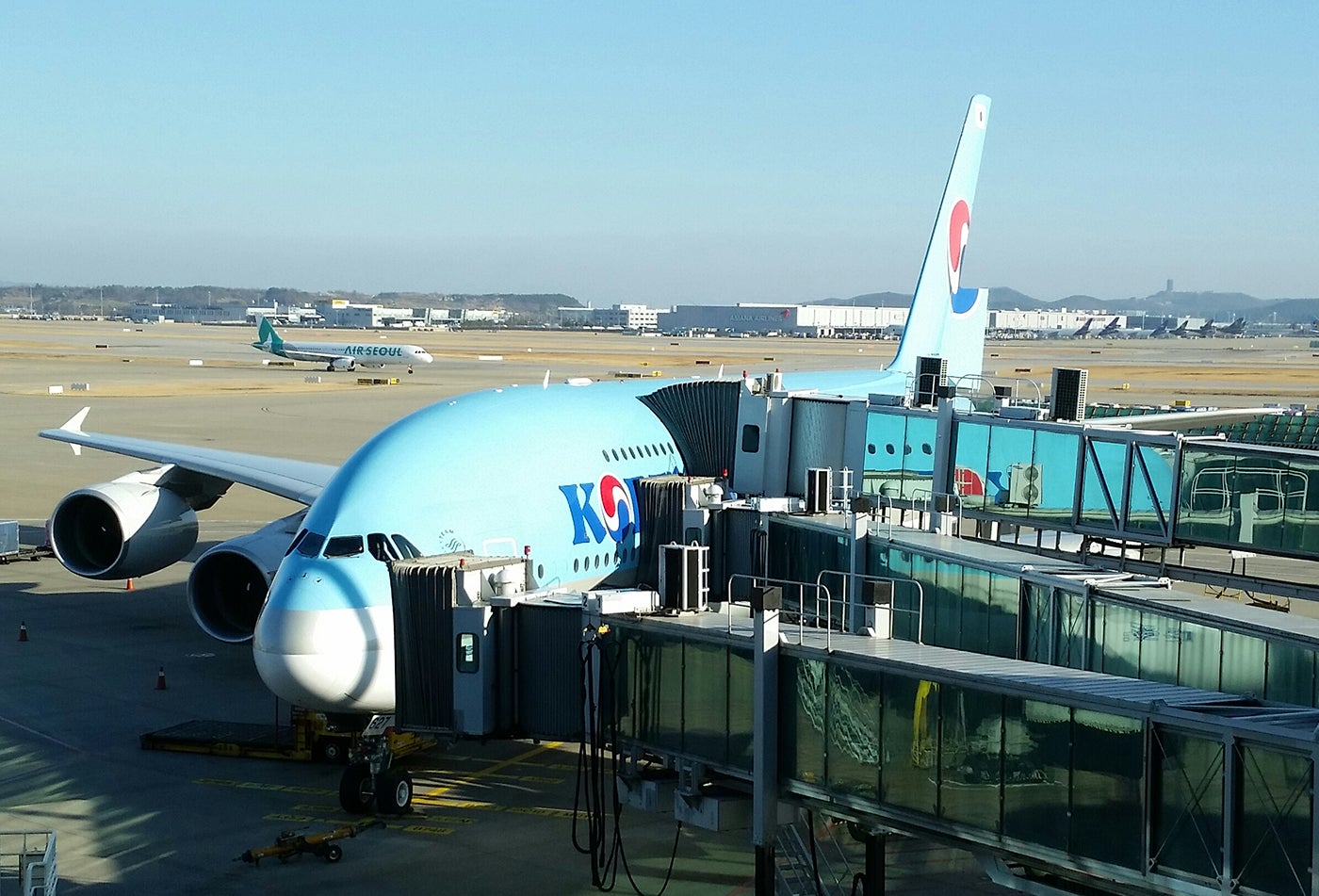 Korean Air A380 at Seoul ICN