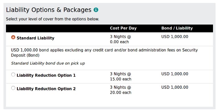 Apollo RV liability options