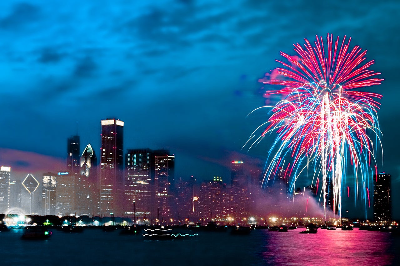 July 3rd fireworks Grant Park Chicago