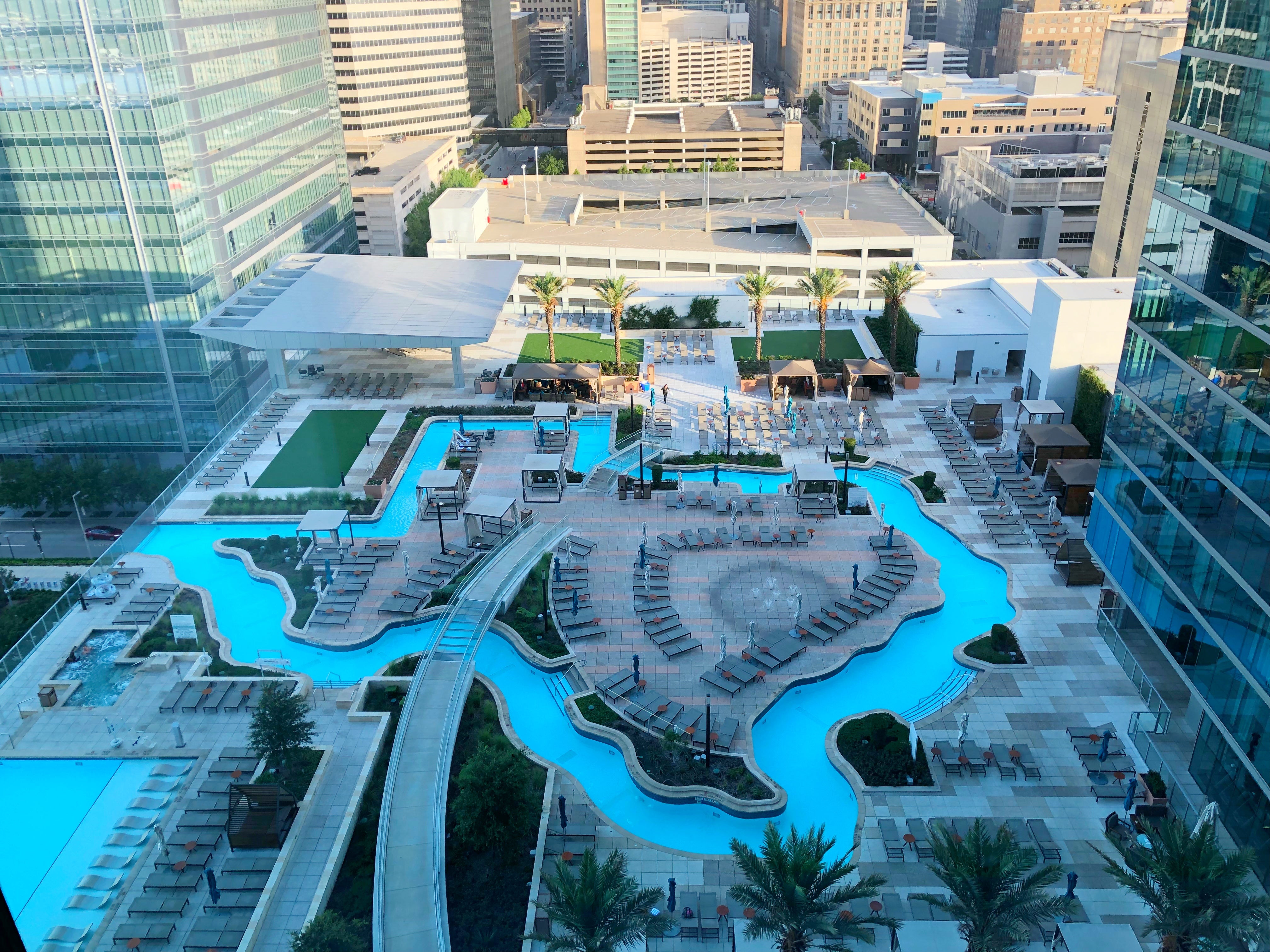 Discovery Green & Minute Maid Park - Picture of Hilton Americas-Houston -  Tripadvisor