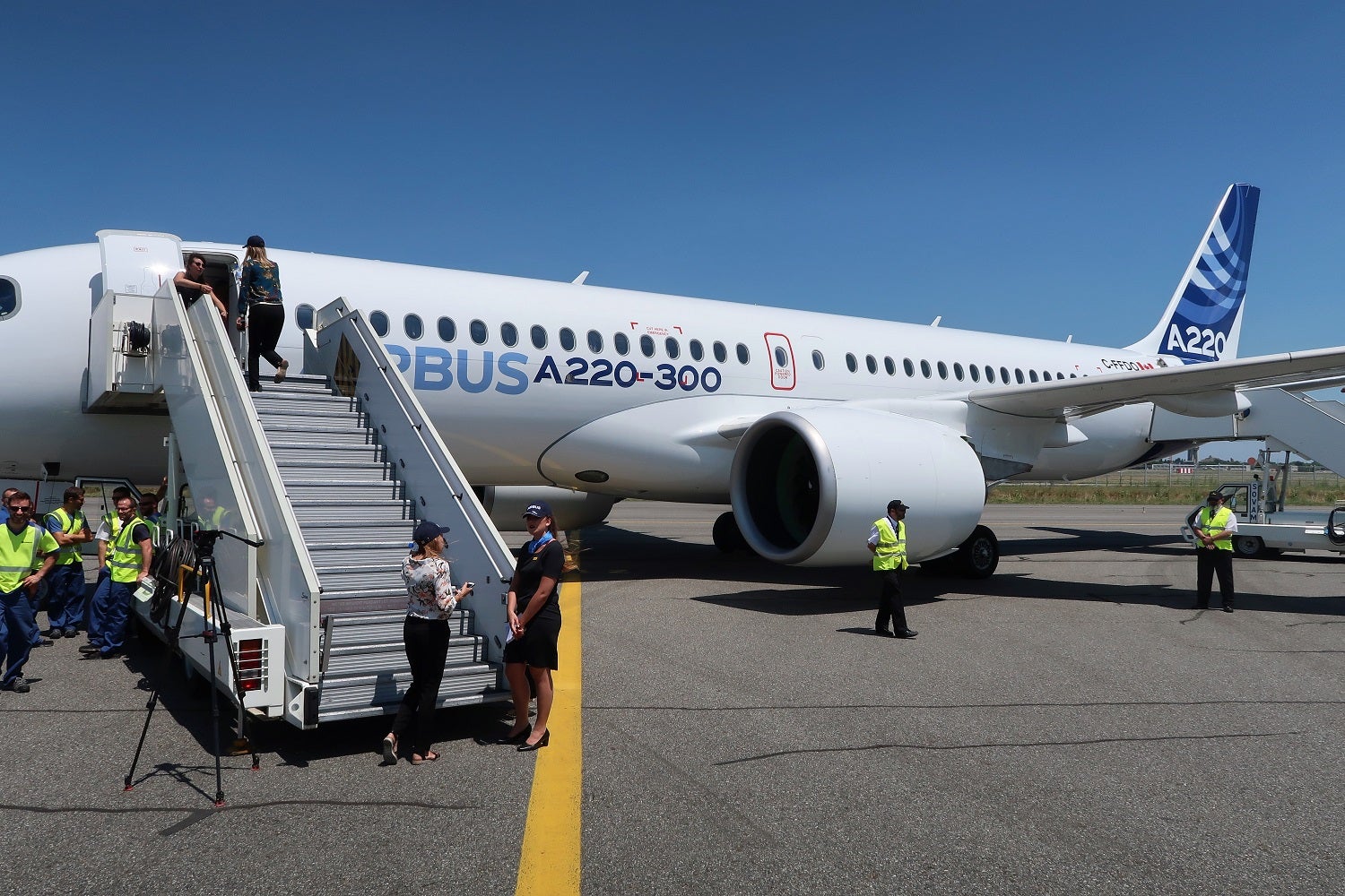 A Look Inside The First Airbus A220 300 The Points Guy