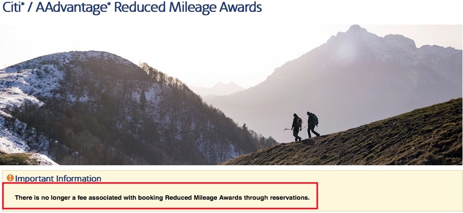 Citi-AAdvantage-Reduced-Mileage-Awards-Cheaper