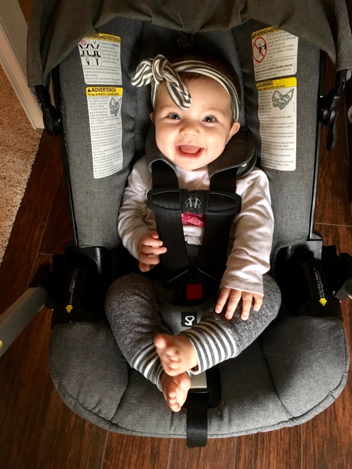 How long can a 4 month old baby be in a car seat?