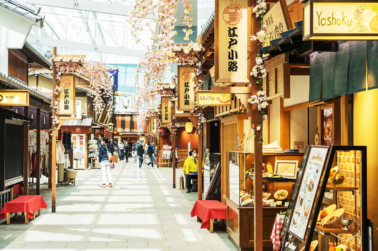 Edo Market Place in Tokyo, Japan A part of Haneda international airport