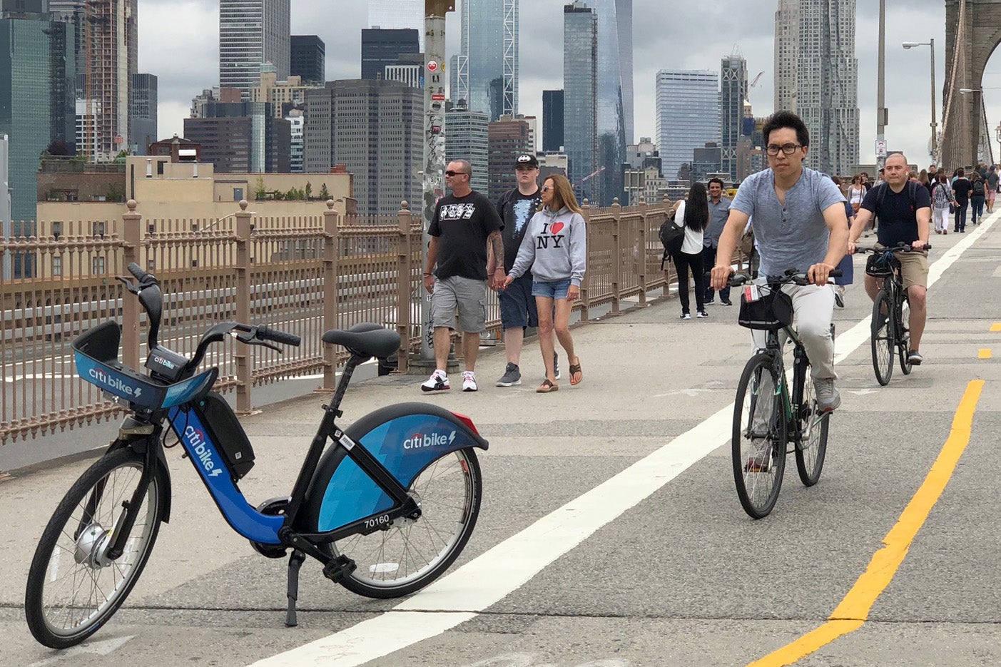 Riding an Electric Citi Bike Across the Brooklyn Bridge The Points Guy