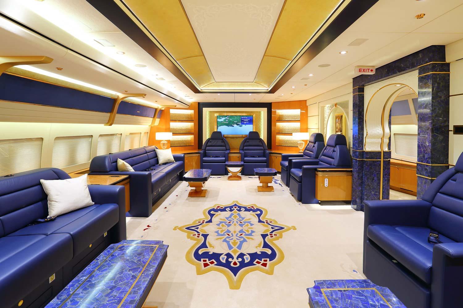 Qatari royal jet lounge