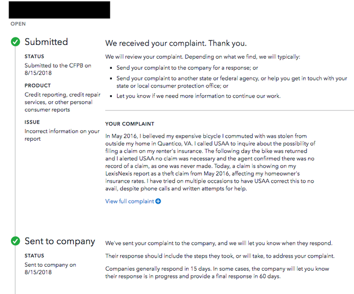 My Experience Filing a Consumer Financial Protection Bureau Complaint