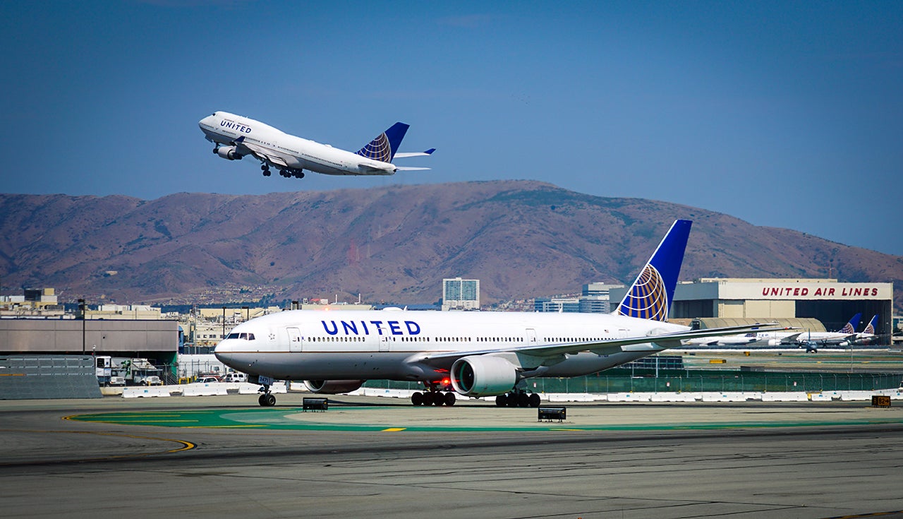 United Airlines (UA) at the San Francisco International Airport SFO one of the main hubs for United