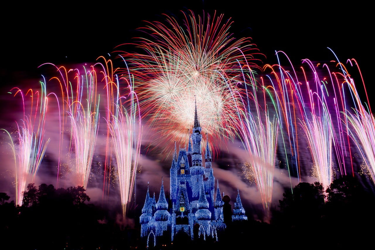 Disney Magic Kingdom w/fireworks