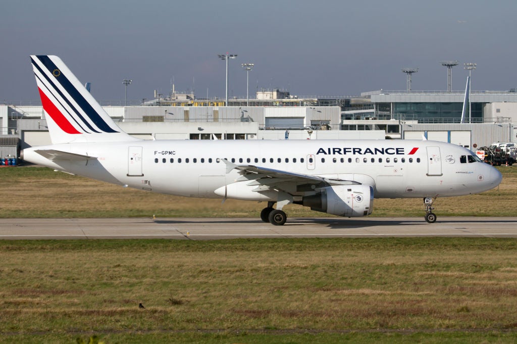 AIRPORT ORLY, PARIS, FRANCE - 2018/02/18: AirFrance Airbus 319 seen at Paris Orly airport. (Photo by Fabrizio Gandolfo/SOPA Images/LightRocket via Getty Images)