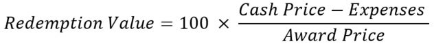 Calculating redemption values when you use points and miles