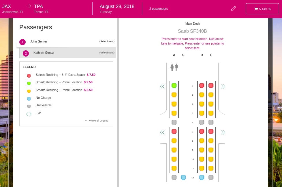 Review Silver Airways (Saab 340B) From Jacksonville to Tampa