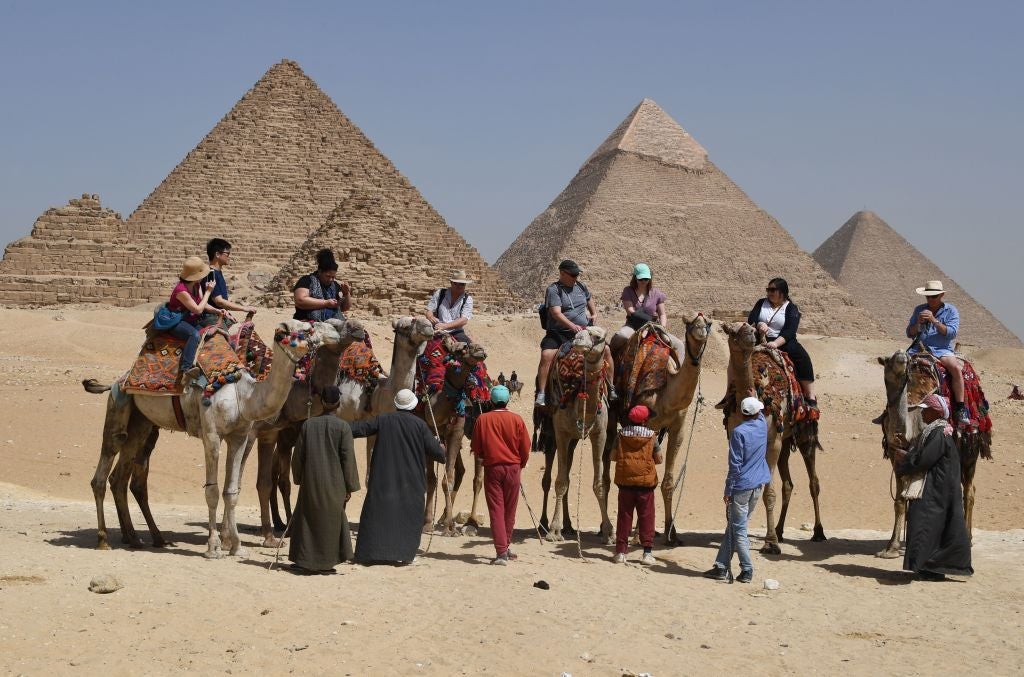 EGYPT-TOURISM-ARCHAEOLOGY-PYRAMIDS