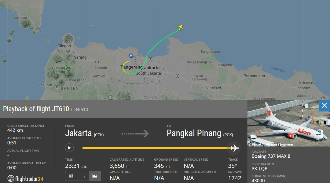 Indonesian Officials Confirm Lion Air Boeing 737 MAX Crashed The