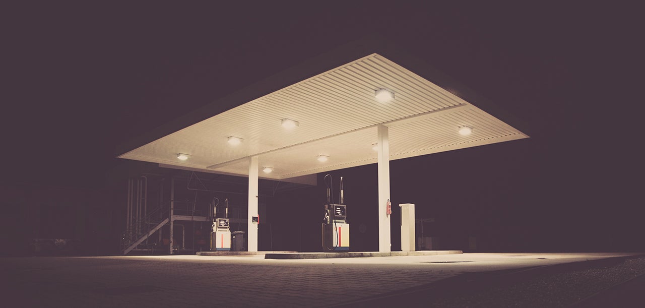 gas station