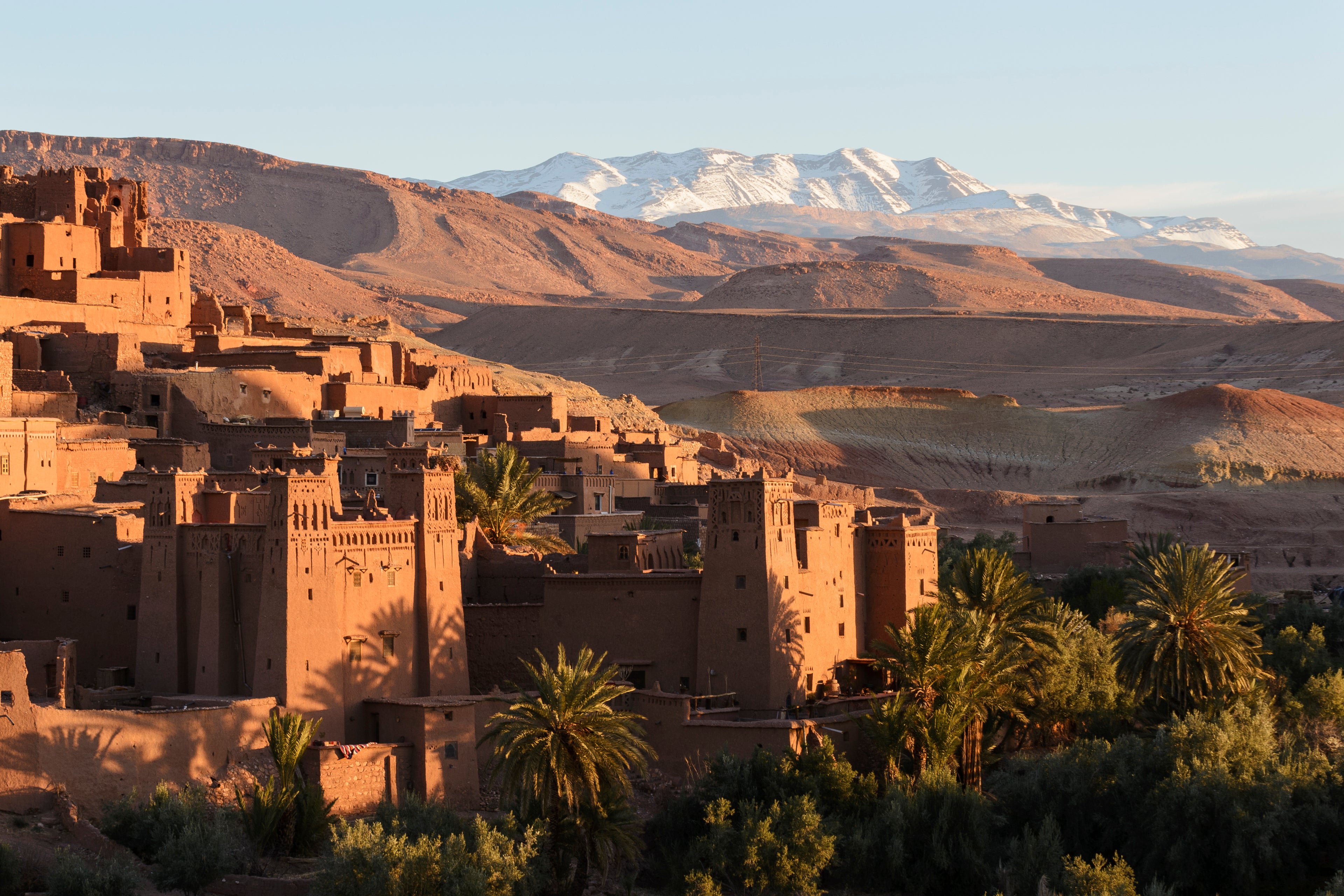 Ait Benhaddou Kasbah at dawn, Morocco