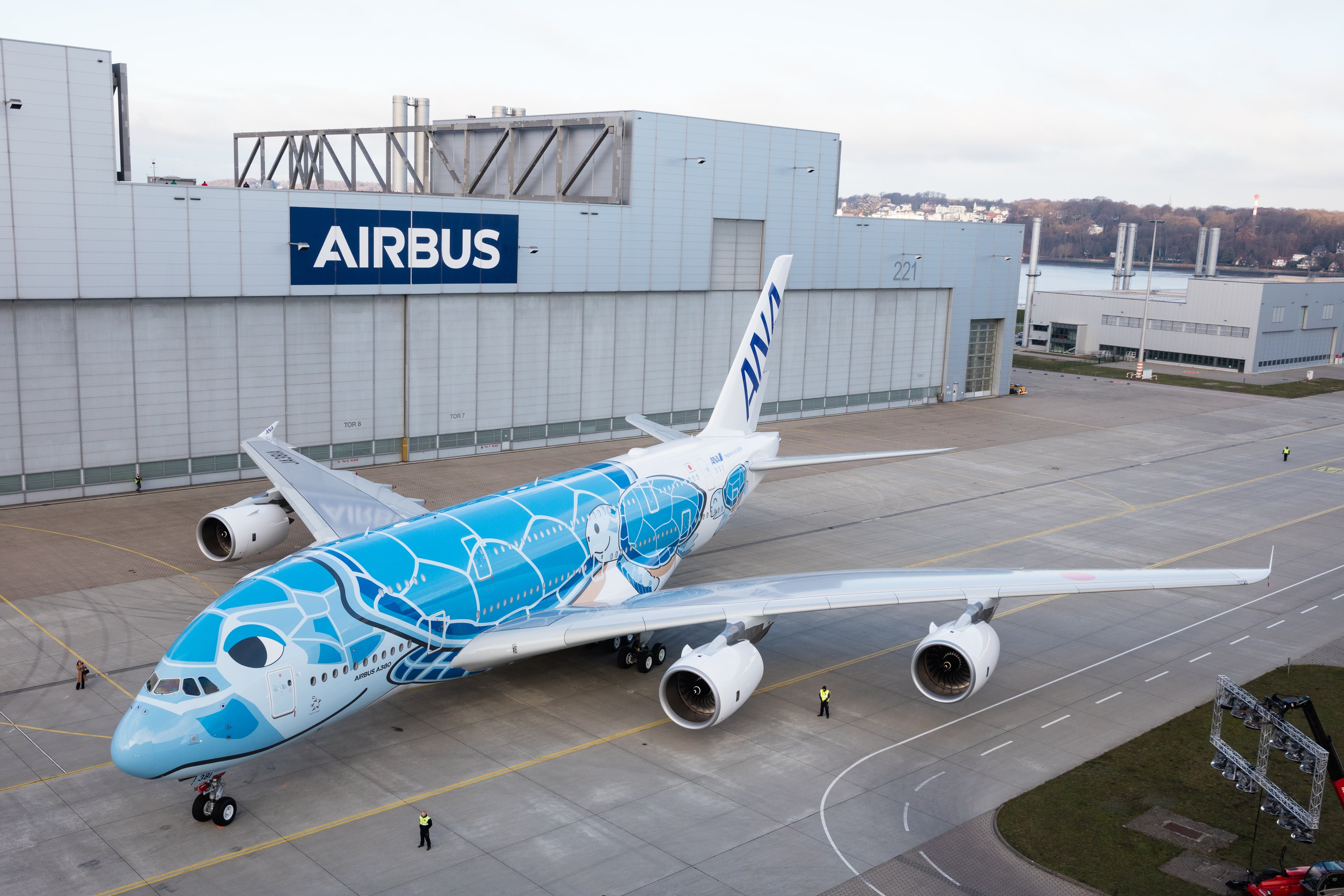 ANA A380 Paint RollOut
