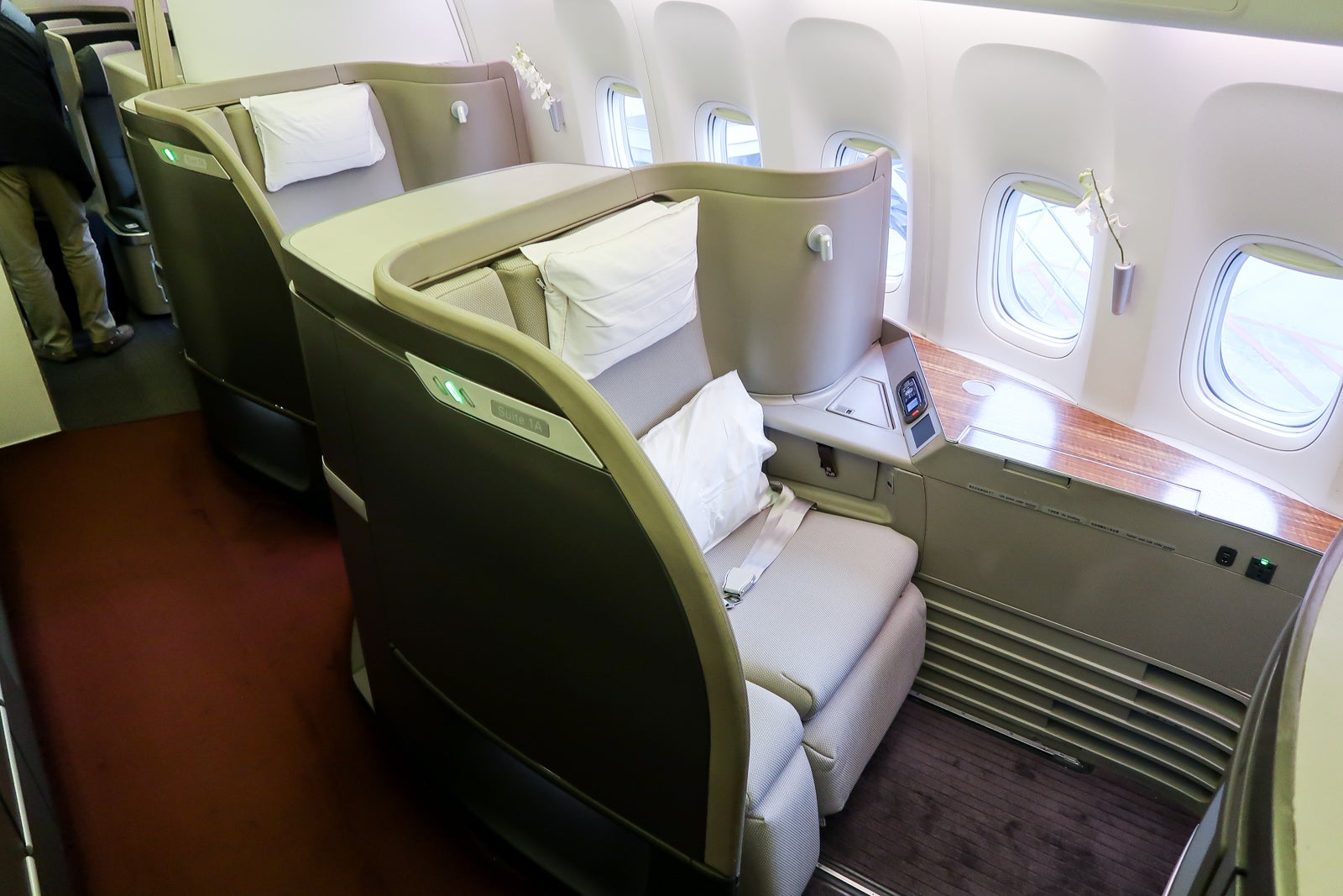 Cathay Pacific 777-300ER First Class HKG-BOS-11