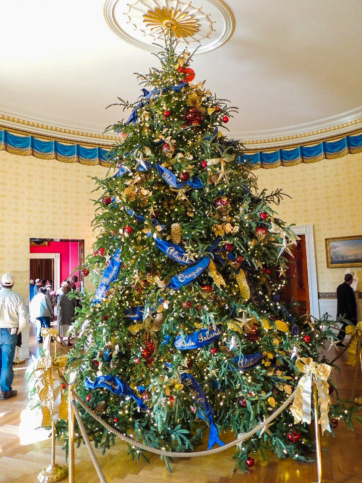 white house holiday decorations tour