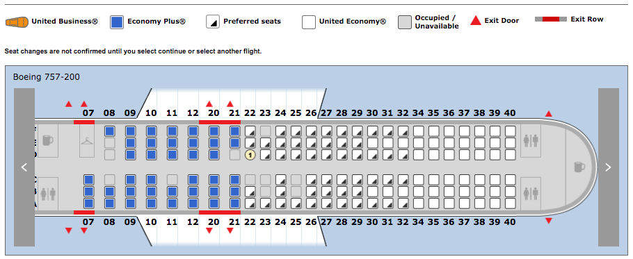 United Begins Charging For 'Preferred' Seats in Economy