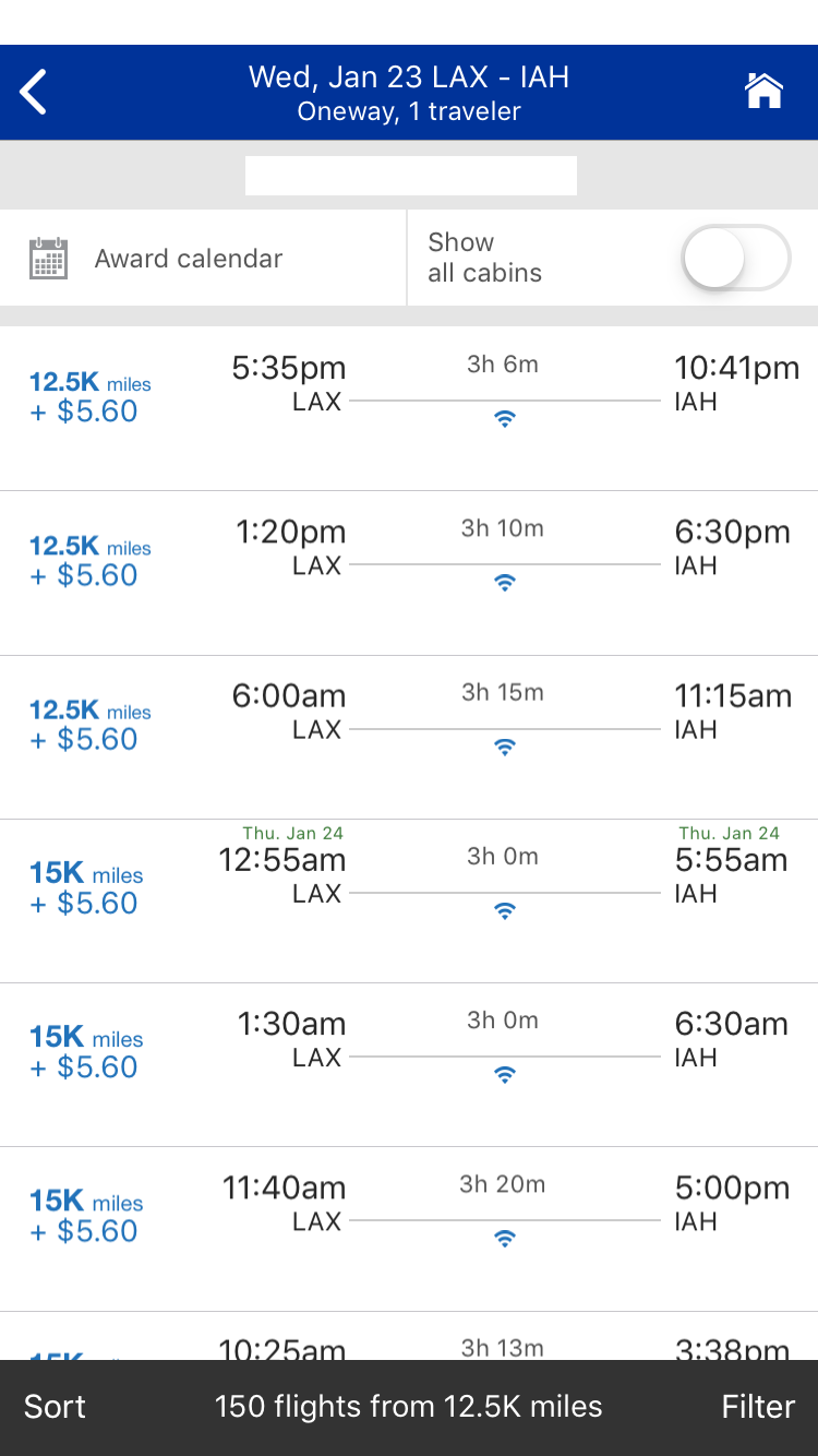 united airline app calendar sync