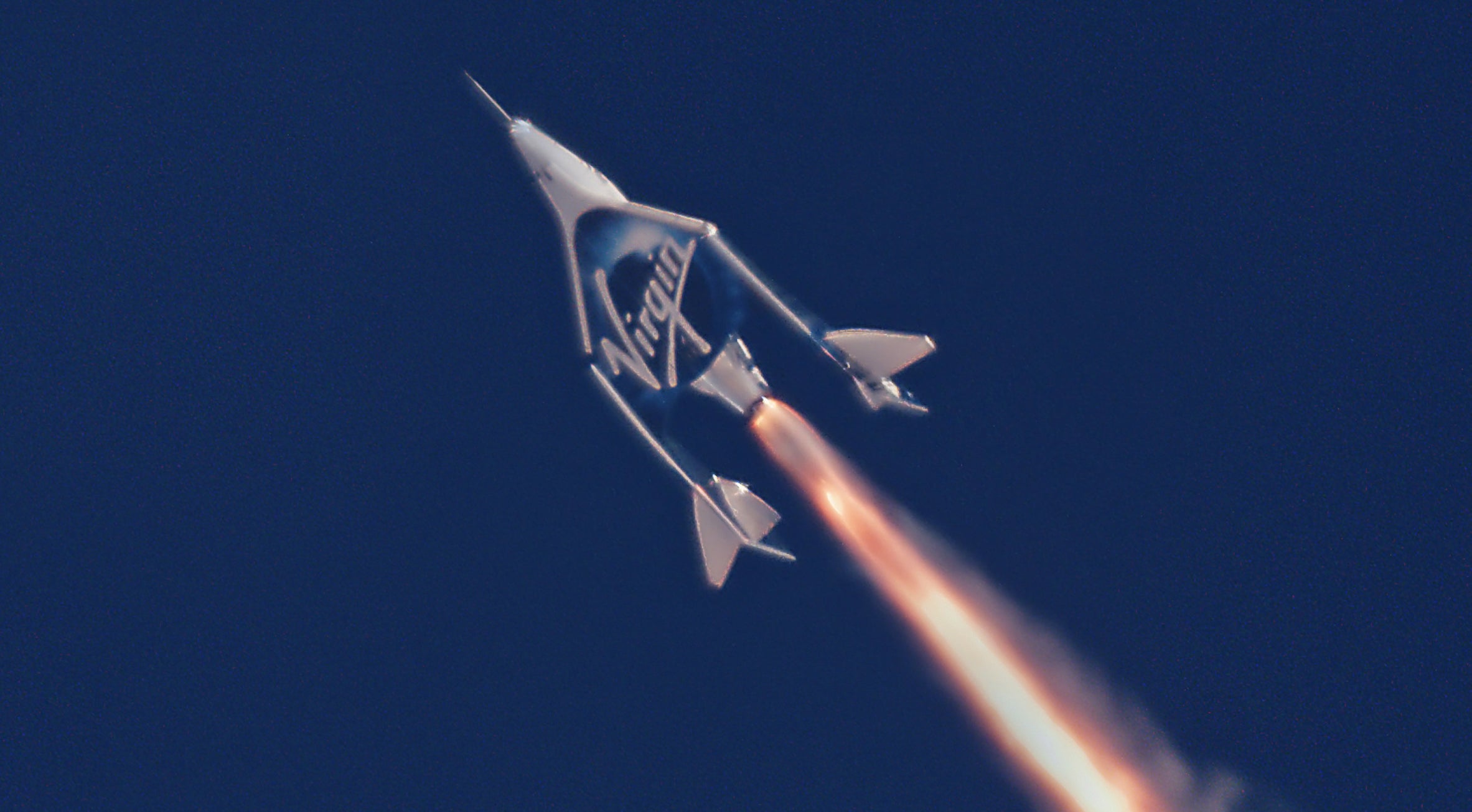 VSS Unity goes supersonic in her second powered flight