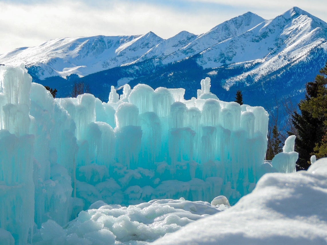 How to visit an ice castle in Colorado