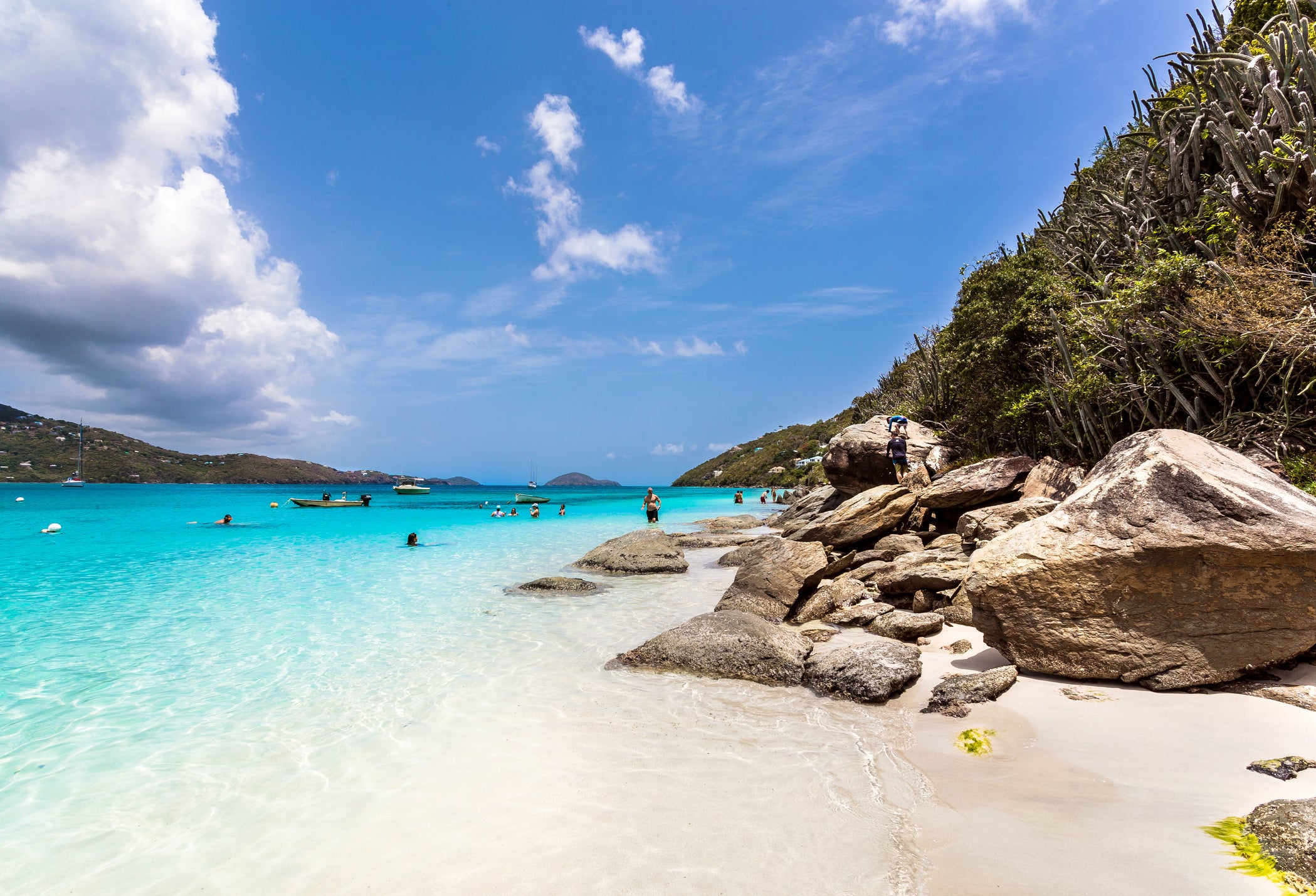 Magens Bay beach at Saint Thomas, US Virgin Islands