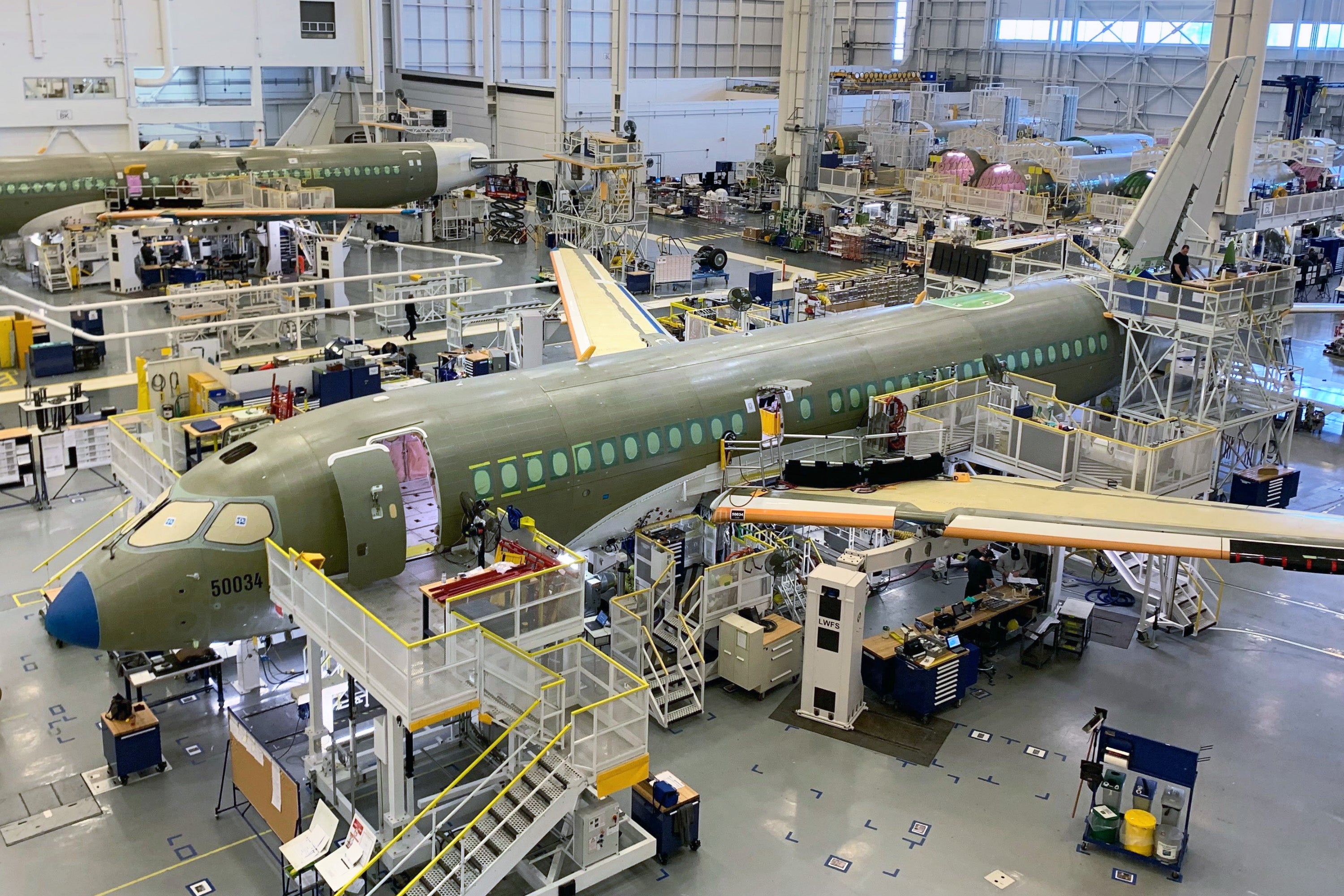 Airbus A220 Final Assembly Line Mirabel