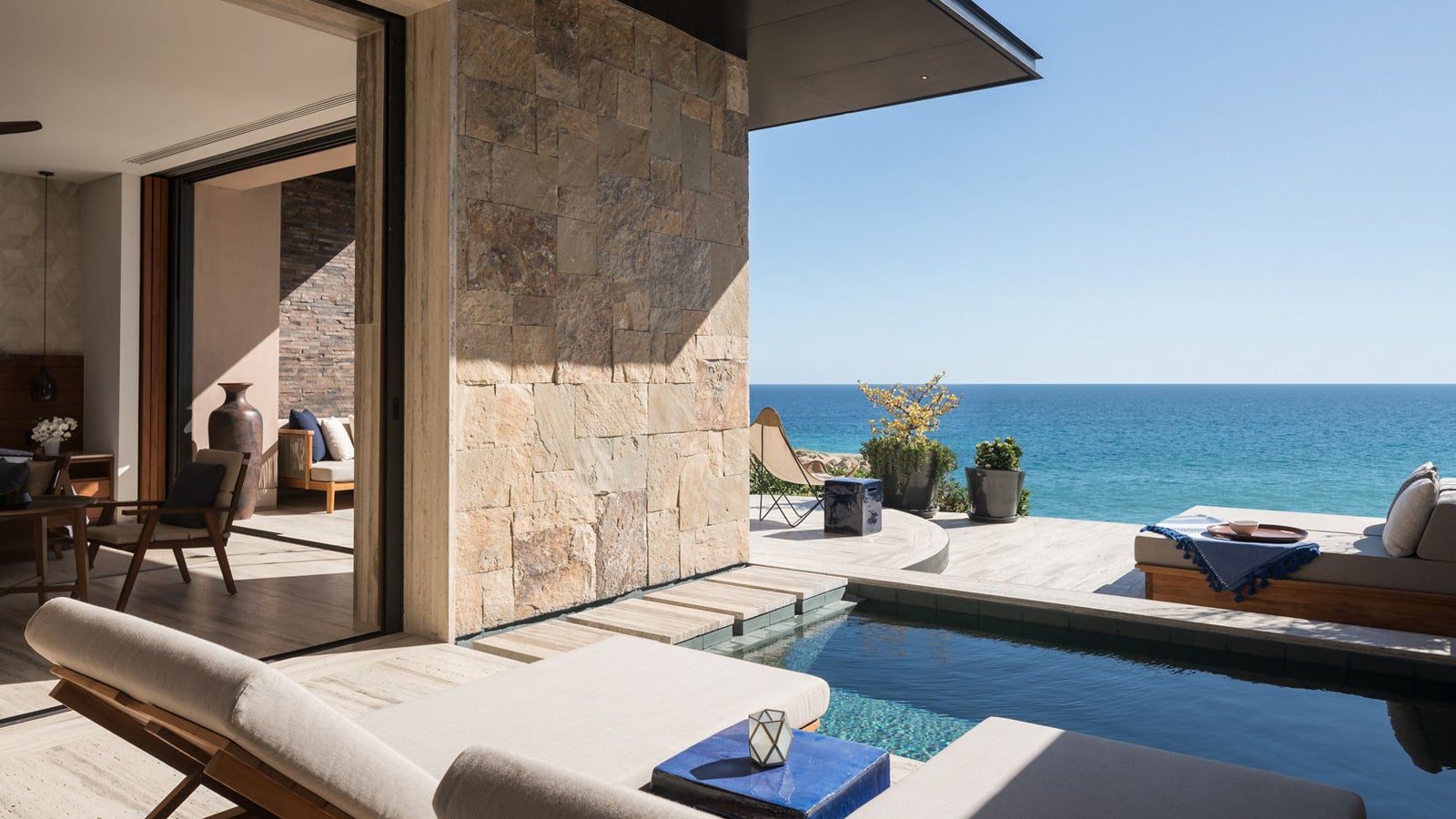 A photo of a private pool at Zadún in Los Cabos, Mexico.