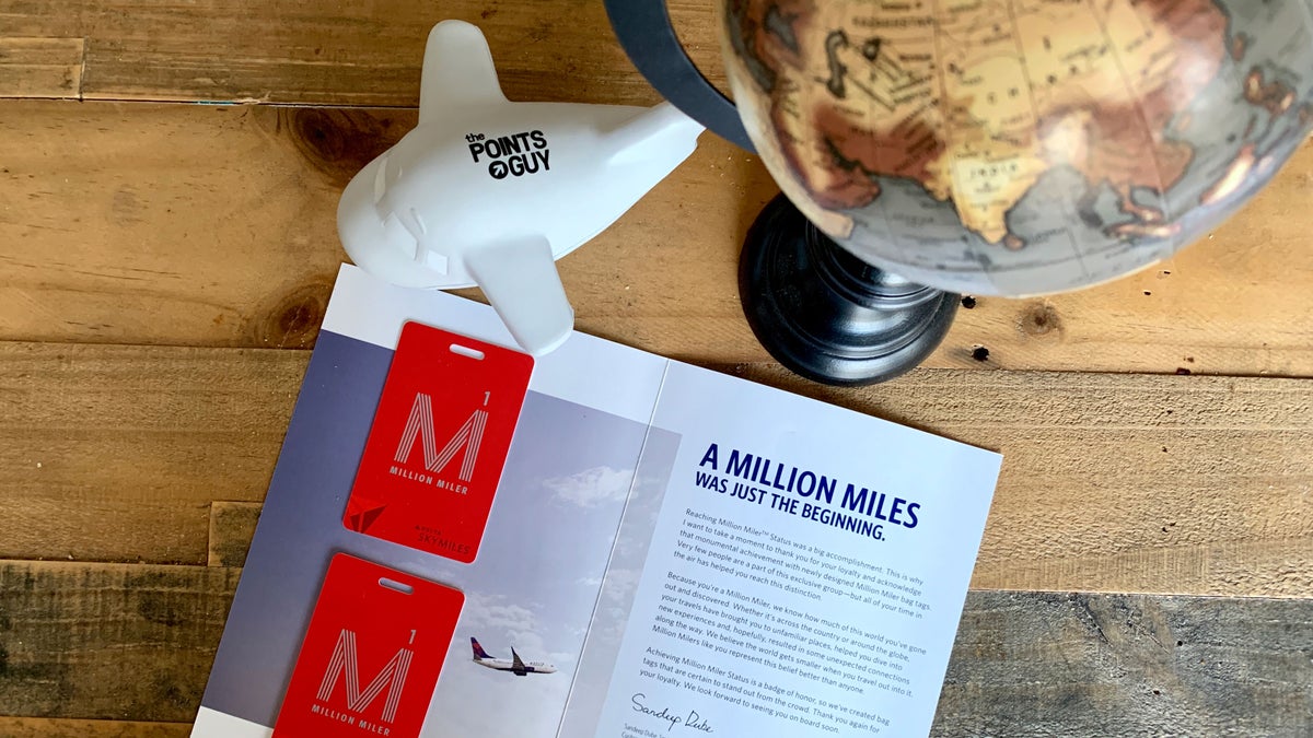 Delta Now Sending Brag Tags to Million Milers — Here's What They Look ...