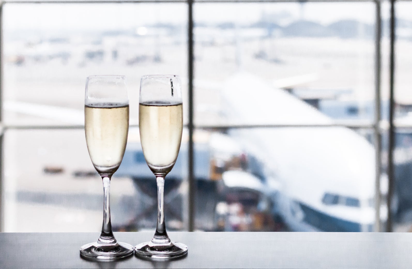 Champagne at the Airport