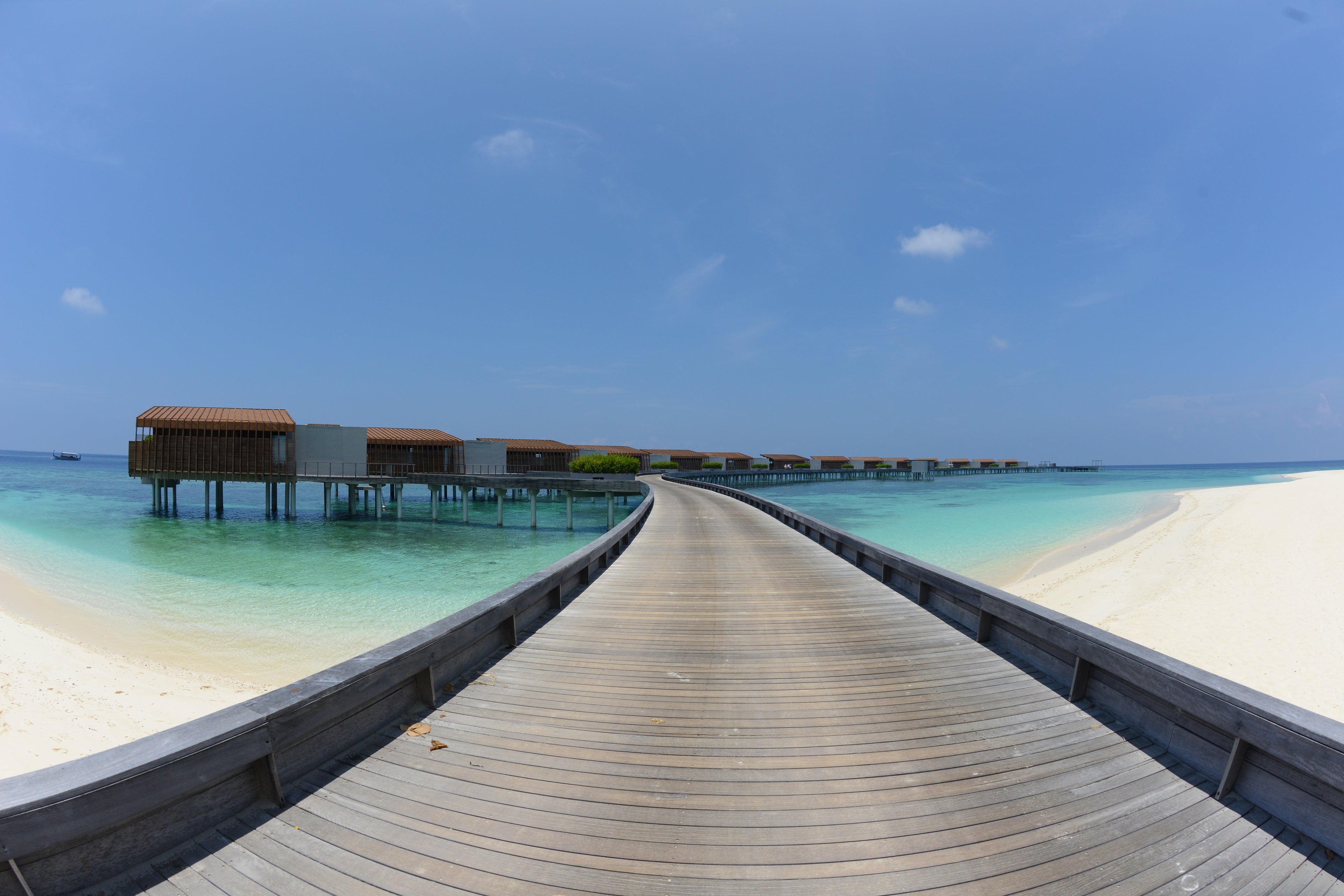 park hyatt hadahaa maldives overwater bungalow walkway
