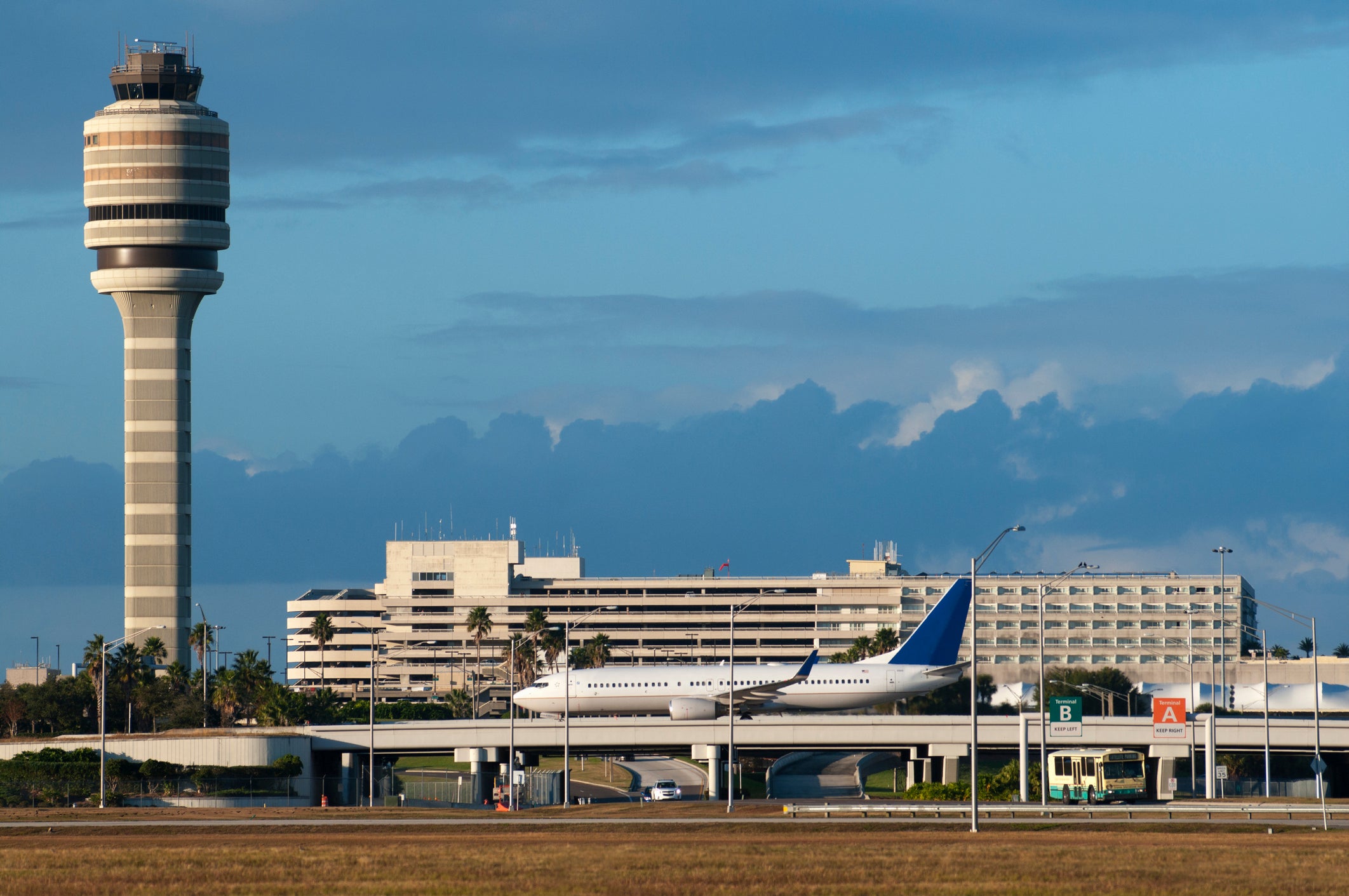 Control tower at Orlando International Airport.