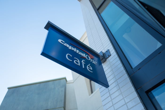 Capital One branches are called Capital One Cafe's. (Photo by Smith Collection/Gado/Getty Images)