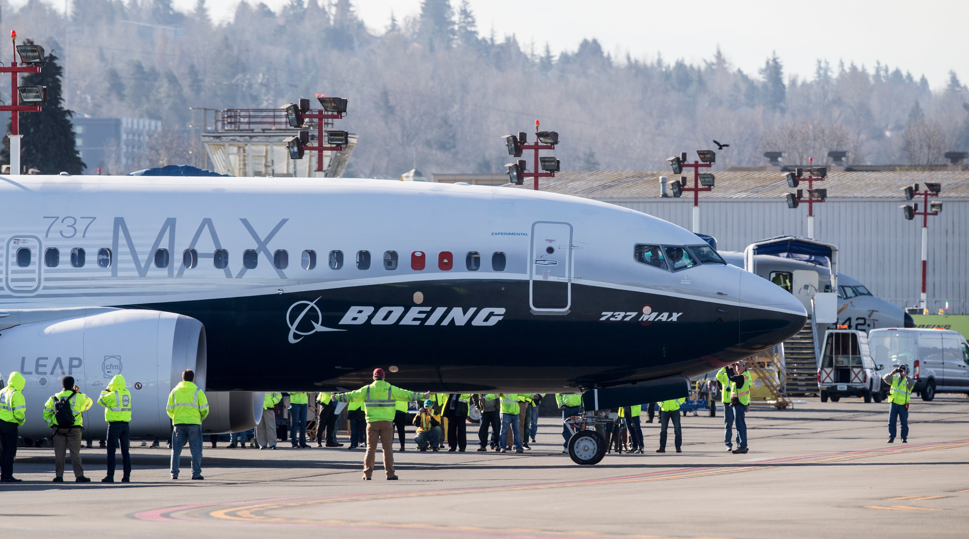 Latest Version Of Boeing's 737 MAX, The 737 Max 7 Is Tested During First Flight